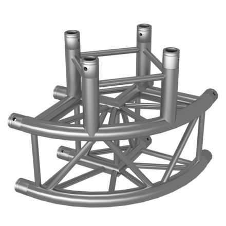TAF FT34-C30-R 4-Punkt Traverse 3-Wege 90° Ecke Rund