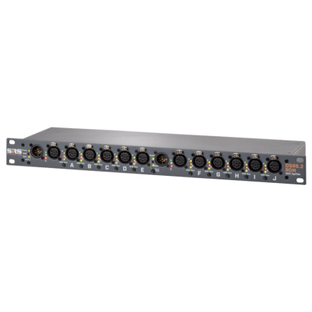 SRS DSR5.2-RDM-C; 1HE, 2x5 Kanal DMX&RDM Splitter