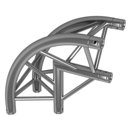 TAF FT33-C25-R 3-Punkt Traverse 90° 2-Weg Ecke rund apex in