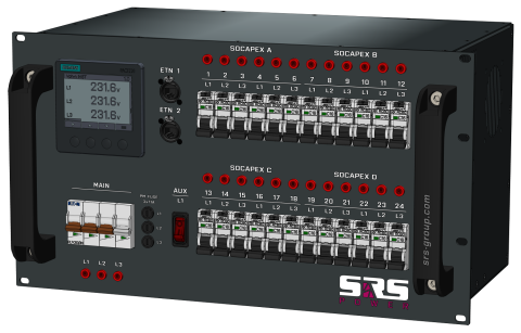 SRS PDU6324SFAPRCBO 19 Zoll Stromverteiler 63 Amp. 6HE