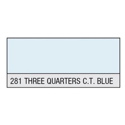 LEE Filter Rolle 281 Three Quarter CT Blue